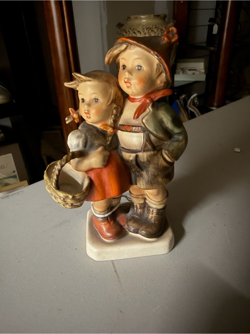 VINTAGE GOEBEL HUMMEL "SURPRISE" Hänseln & Gretel FIGURINE